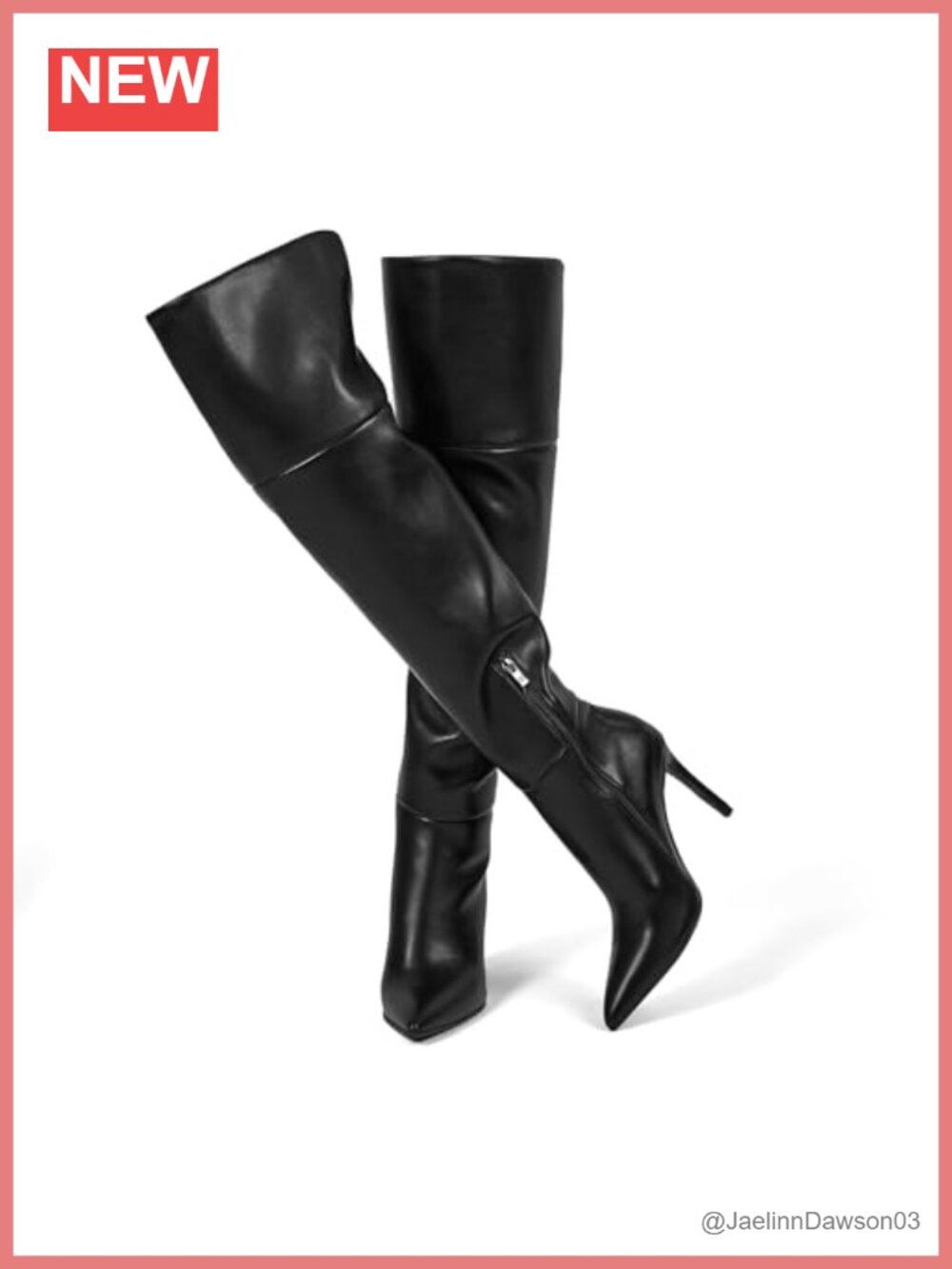 PU Leather Over Knee High Boots Stiletto Heel Women Thigh Boots Fall